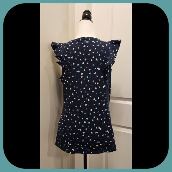 JOE FRESH || Sleeveless Ruffle Top (SIZE L) - Picture 4 of 7